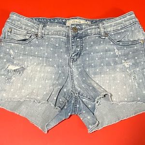 COPY - Torrid 3 inch mid-rise stretch denim shorts sz 10